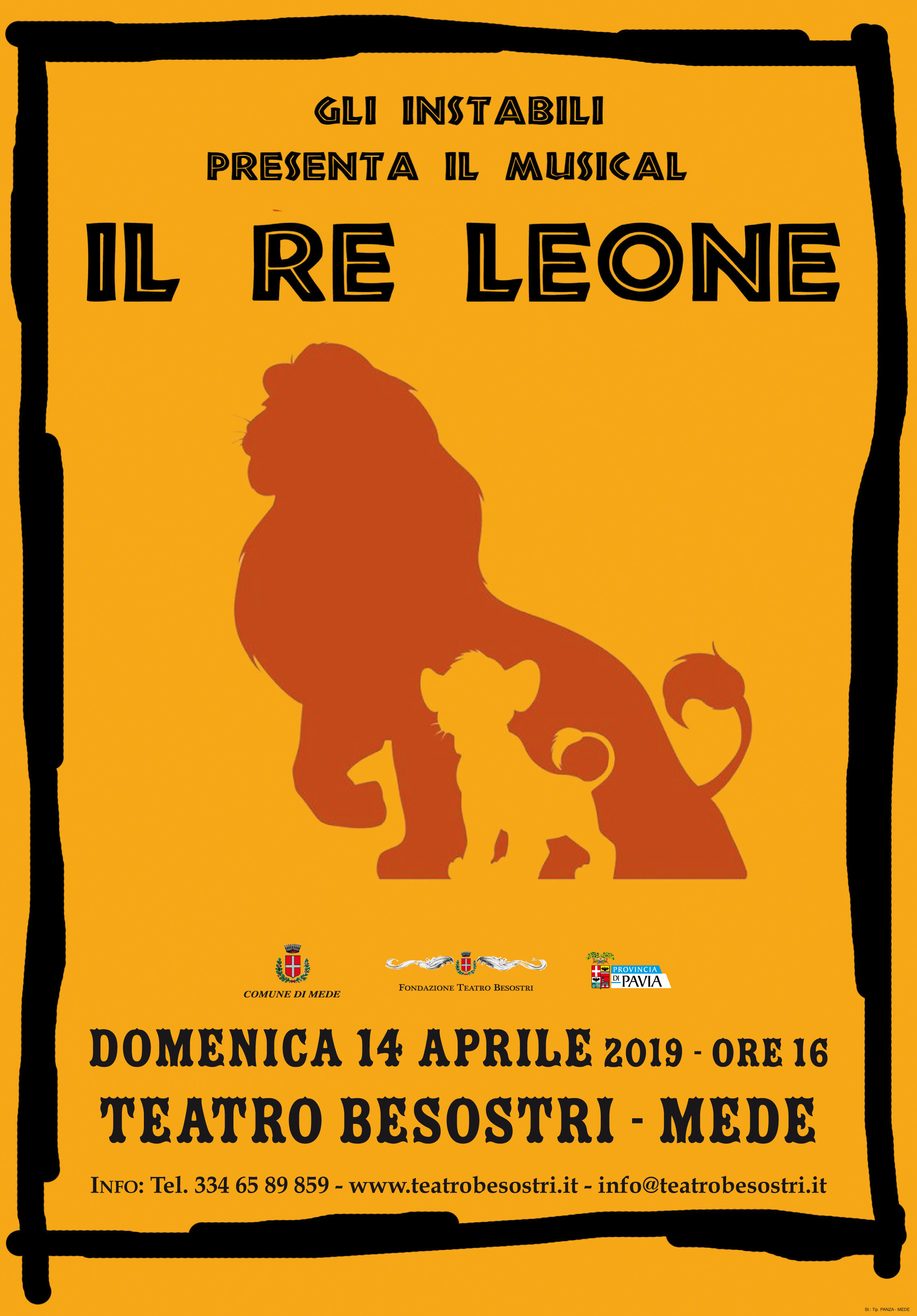 Foto MEDE: al Besostri va in scena il musical del Re Leone